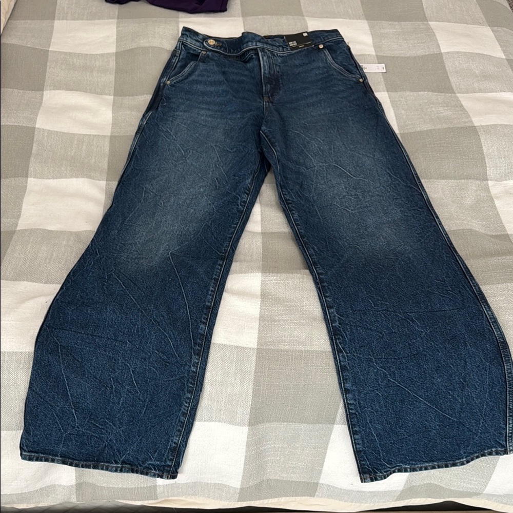 Express High Rise Wide Leg Jeans